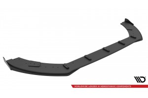 Street Pro Front Splitter + Flaps Ford Fiesta ST Mk8 Facelift - Black + Gloss Flaps