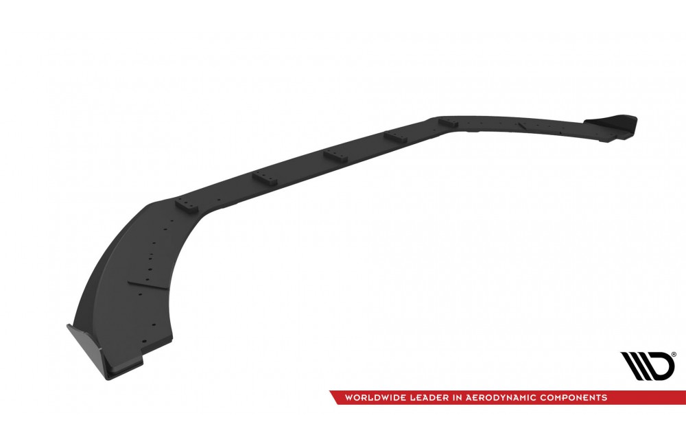 Street Pro Front Splitter + Flaps Ford Fiesta ST Mk8 Facelift - Black + Gloss Flaps