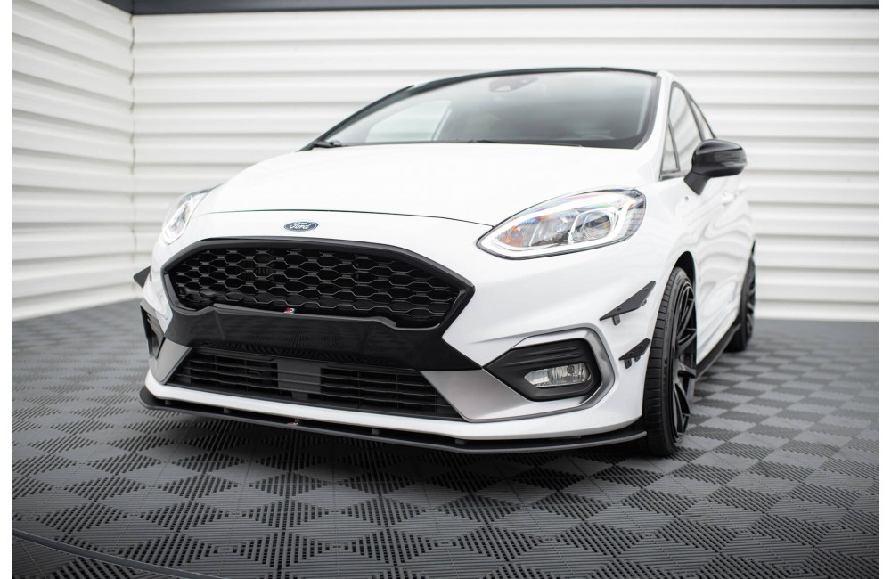 Street Pro Front Splitter Ford Fiesta Mk8 ST / ST-Line - Black