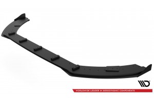 Street Pro Front Splitter + Flaps Ford Fiesta Mk8 ST / ST-Line - Black + Gloss Flaps