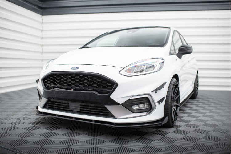 Street Pro Front Splitter + Flaps Ford Fiesta Mk8 ST \/ ST-Line