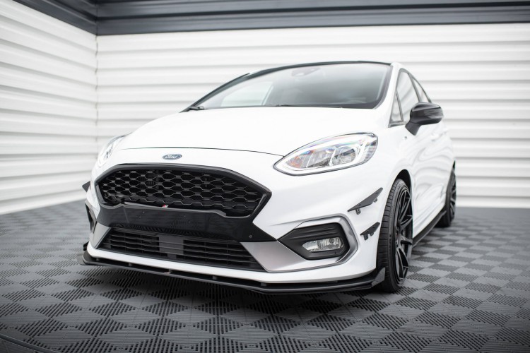 Street Pro Front Splitter + Flaps Ford Fiesta Mk8 ST \/ ST-Line