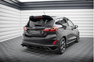 Street Pro Rear Valance + Flaps Ford Fiesta Mk8 ST - Black + Gloss Flaps Street Pro Rear Valance + Flaps Ford Fiesta Mk8 ST - Black + Gloss Flaps