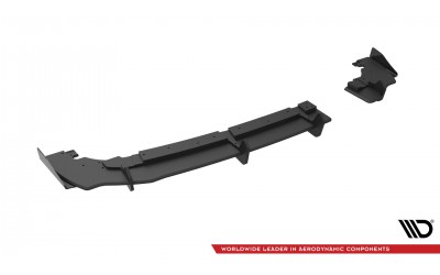 Street Pro Rear Valance + Flaps Ford Fiesta Mk8 ST  - Black + Gloss Flaps    