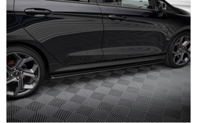 Street Pro Side Skirts Diffusers Ford Fiesta  ST / ST-Line Mk8 - Black