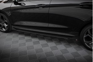 Street Pro Side Skirts Diffusers + Flaps Ford Fiesta ST / ST-Line Mk8 - Black + Gloss Flaps Street Pro Side Skirts Diffusers + Flaps Ford Fiesta ST / ST-Line Mk8 - Black + Gloss Flaps