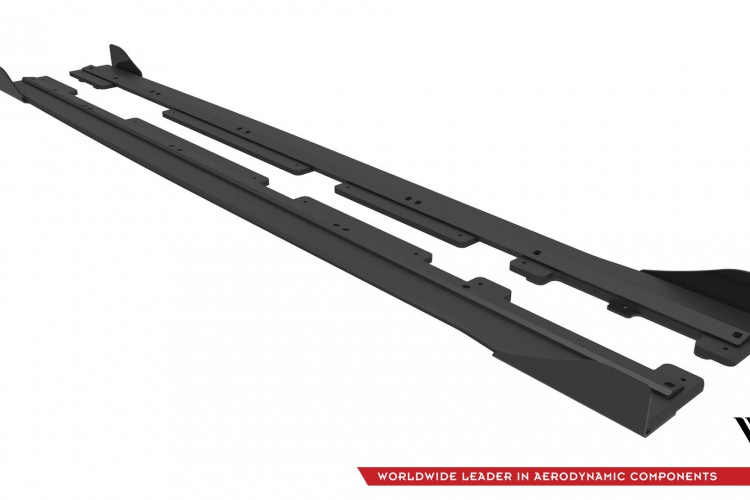 Street Pro Side Skirts Diffusers + Flaps Ford Fiesta ST / ST-Line Mk8