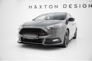 Street Pro Front Splitter Ford Focus ST Mk3 Facelift - Black