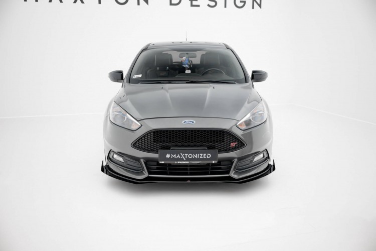 Street Pro Μπροστινός Splitter + Flaps Ford Focus ST Mk3 Facelift