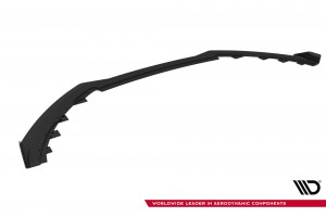 Street Pro Front Splitter + Flaps Ford Focus ST Mk3 Facelift - Black + Gloss Flaps