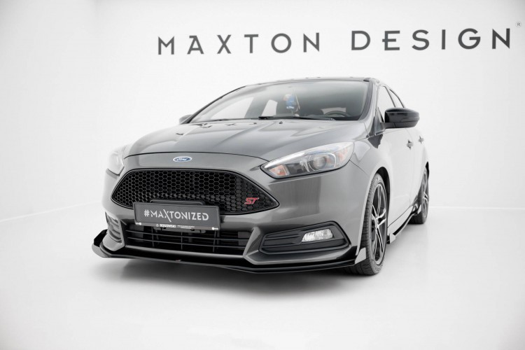 Street Pro Μπροστινός Splitter + Flaps Ford Focus ST Mk3 Facelift
