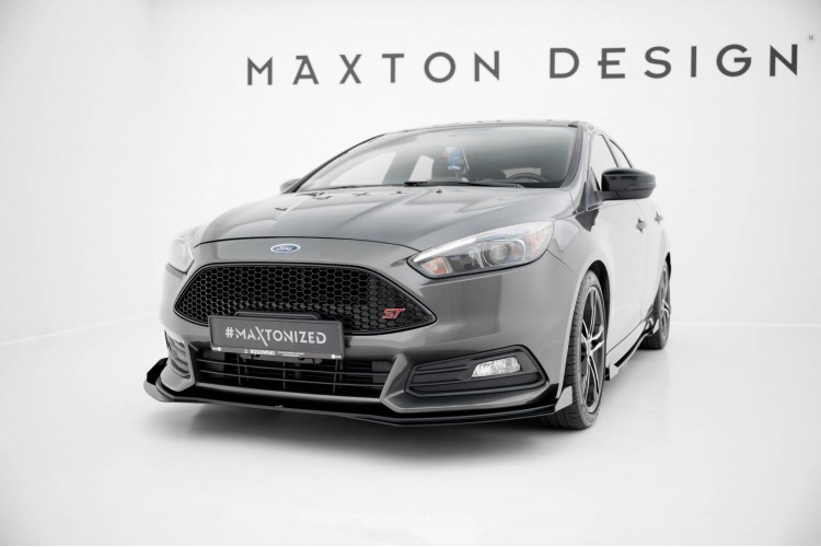 Street Pro Μπροστινός Splitter + Flaps Ford Focus ST Mk3 Facelift