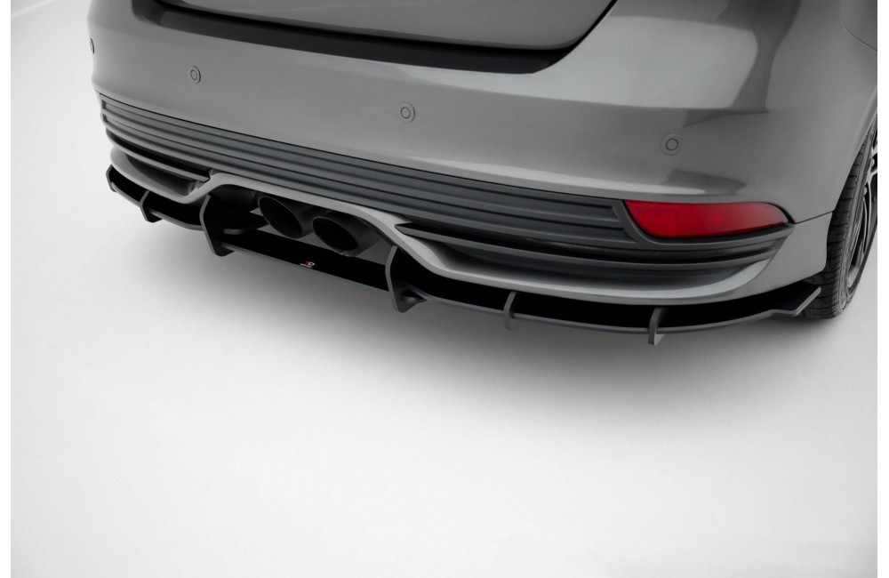 Street Pro Rear Diffuser Ford Focus ST Mk3 Facelift - Black