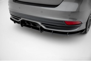 Street Pro Rear Diffuser Ford Focus ST Mk3 Facelift - Black
