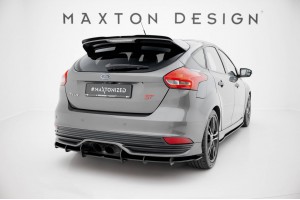 Street Pro Rear Diffuser Ford Focus ST Mk3 Facelift - Black