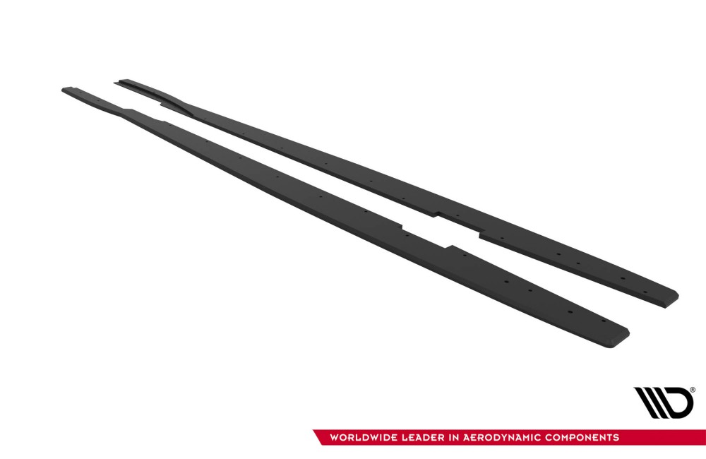 Street Pro Side Skirts Diffusers Ford Focus ST Mk3 Facelift - Black