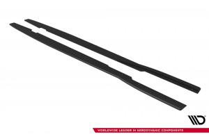 Street Pro Side Skirts Diffusers Ford Focus ST Mk3 Facelift - Black