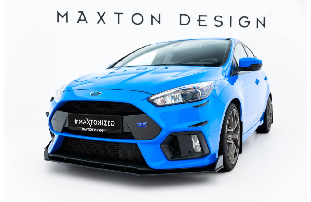 Street Pro Front Splitter V.2 Ford Focus RS Mk3 - Black