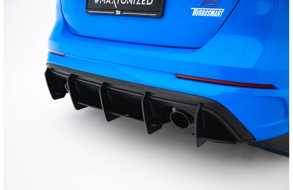 Street Pro Rear Diffuser V.2 Ford Focus RS Mk3 (US-Spec Version) - Black