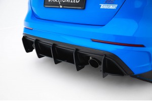 Street Pro Rear Diffuser V.2 Ford Focus RS Mk3 (US-Spec Version) - Black