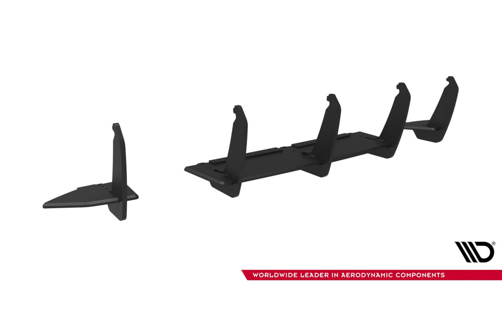 Street Pro Rear Diffuser V.2 Ford Focus RS Mk3 (US-Spec Version) - Black