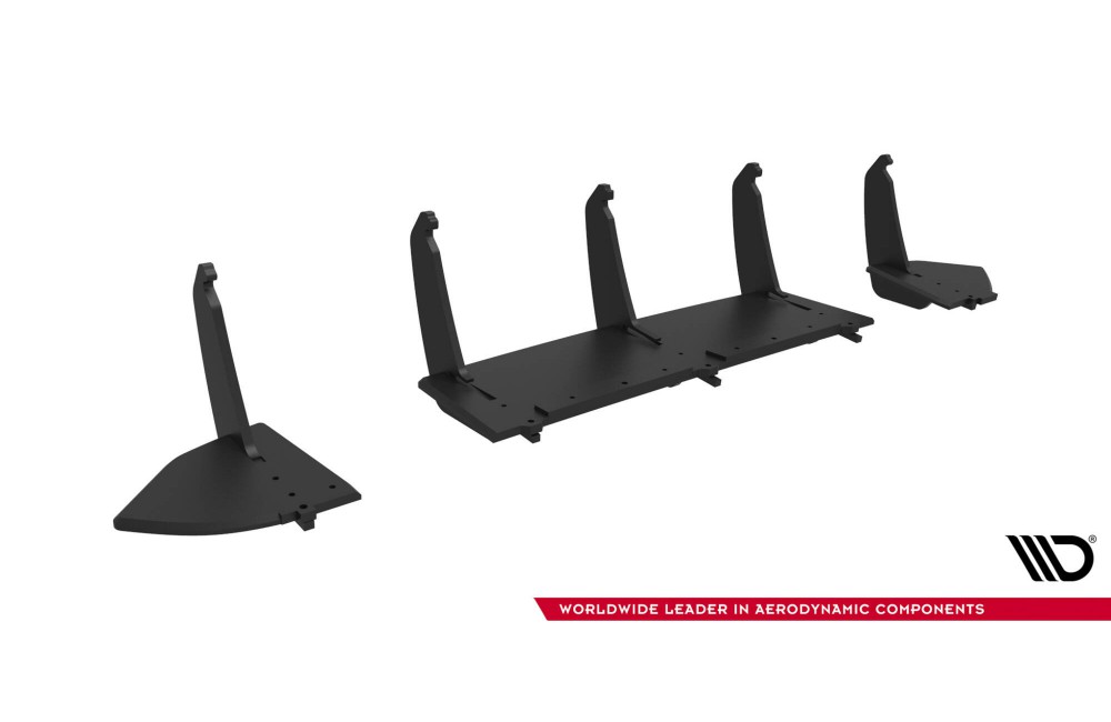 Street Pro Rear Diffuser V.2 Ford Focus RS Mk3 (US-Spec Version) - Black