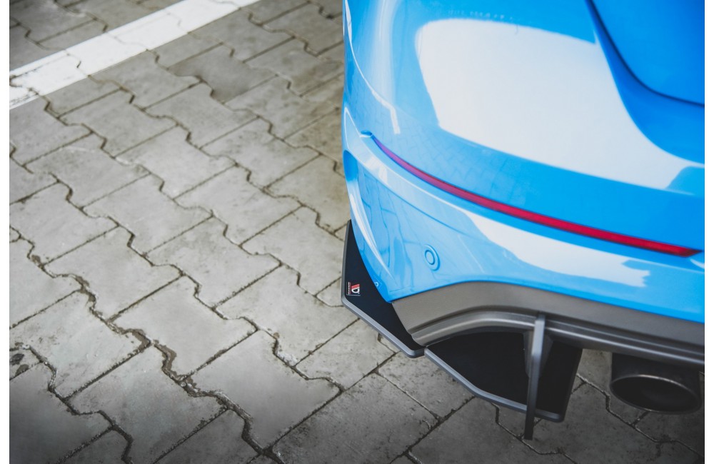 Street Pro Rear Side Splitters Ford Focus RS Mk3 - Black