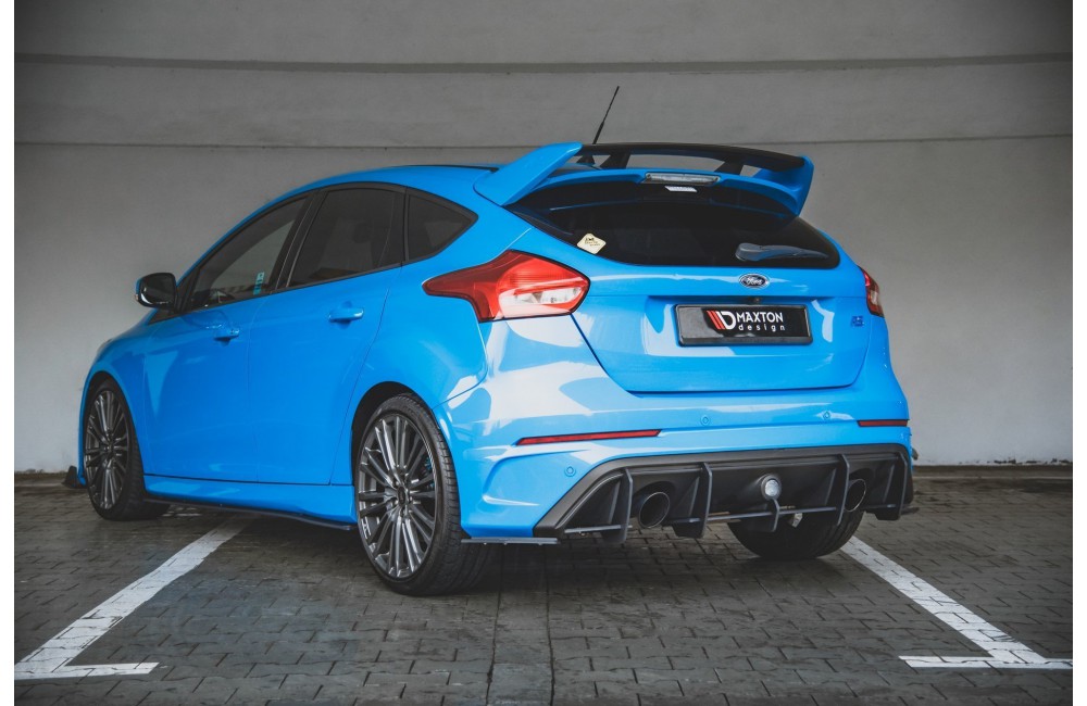 Street Pro Rear Side Splitters Ford Focus RS Mk3 - Black