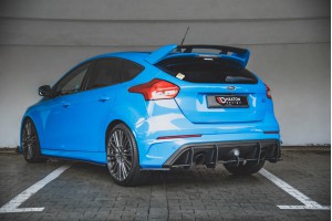 Street Pro Rear Side Splitters Ford Focus RS Mk3 - Black