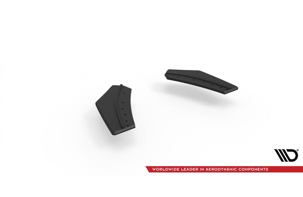Street Pro Rear Side Splitters Ford Focus RS Mk3 - Black