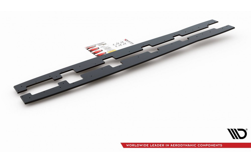 Street Pro Side Skirts Diffusers Ford Focus RS Mk3 - Black