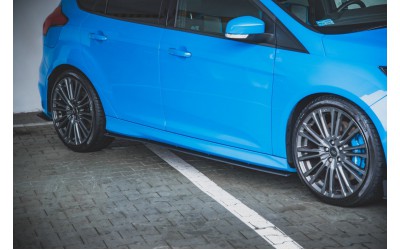 Street Pro Side Skirts Diffusers Ford Focus RS Mk3 - Black