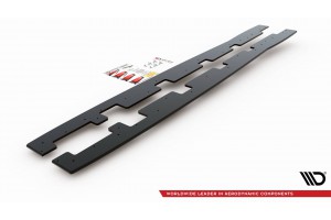 Street Pro Side Skirts Diffusers Ford Focus RS Mk3 - Black