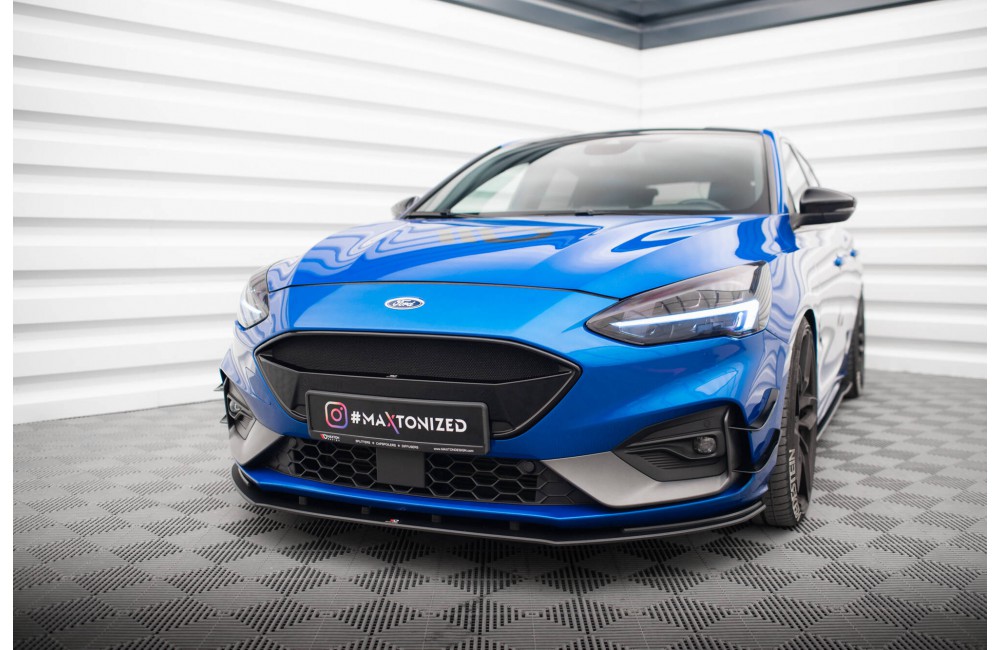 Street Pro Front Splitter Ford Focus ST / ST-Line Mk4 - Black