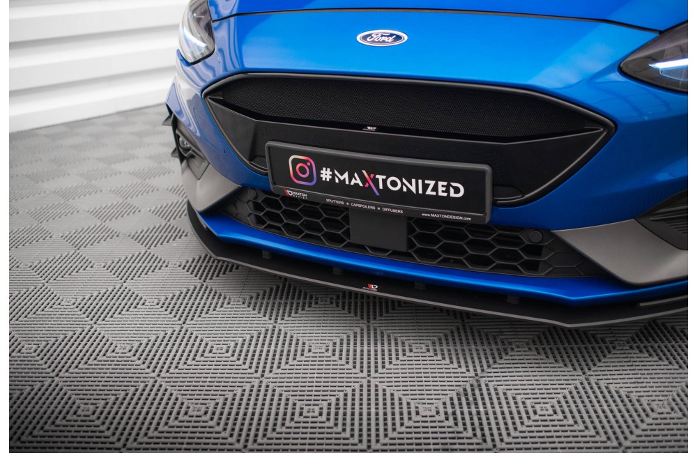 Street Pro Front Splitter Ford Focus ST / ST-Line Mk4 - Black