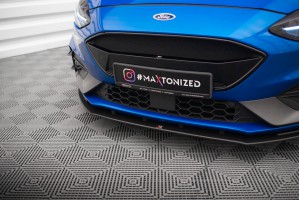 Street Pro Front Splitter Ford Focus ST / ST-Line Mk4 - Black