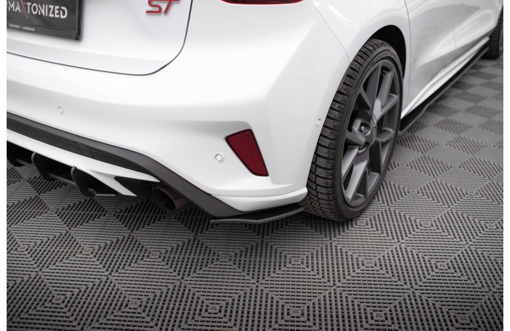 Street Pro Rear Side Splitters Ford Focus ST Mk4 - Black