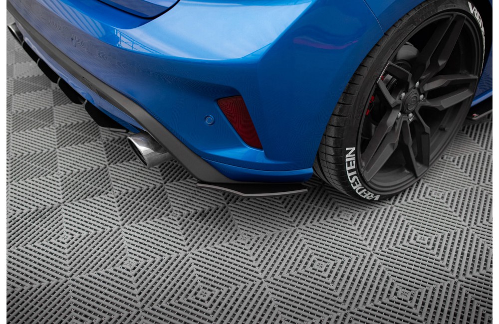 Street Pro Rear Side Splitters Ford Focus ST Mk4 - Black