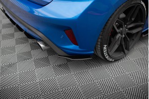 Street Pro Rear Side Splitters Ford Focus ST Mk4 - Black