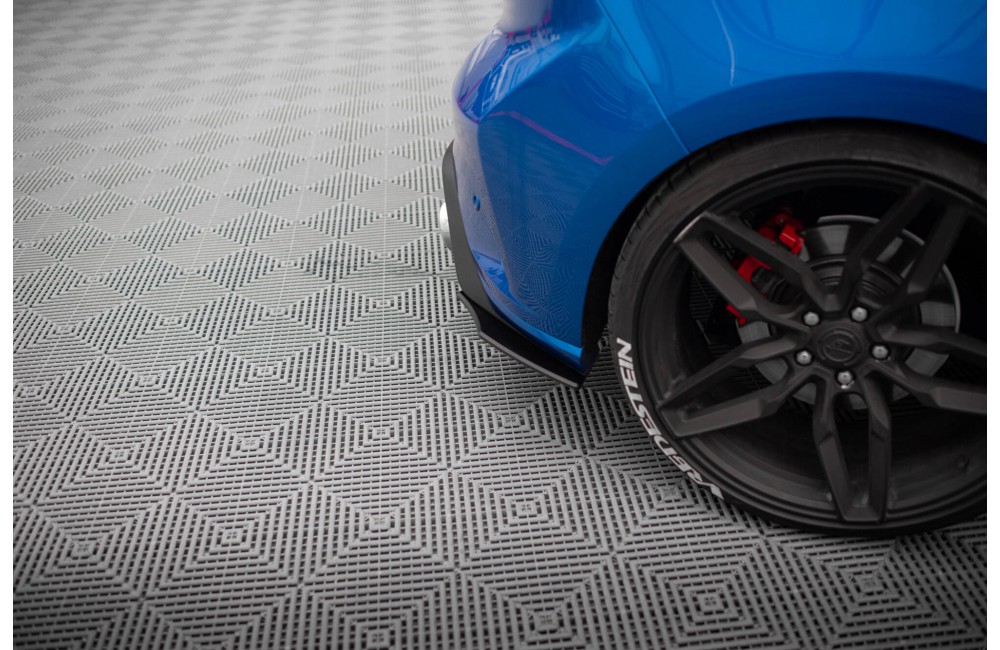 Street Pro Rear Side Splitters Ford Focus ST Mk4 - Black