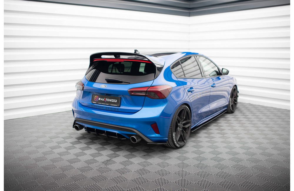 Street Pro Rear Side Splitters Ford Focus ST Mk4 - Black