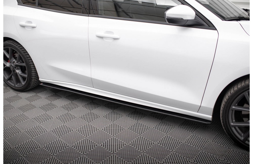 Street Pro Side Skirts Diffusers Ford Focus ST / ST-Line Mk4 - Black