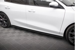 Street Pro Side Skirts Diffusers Ford Focus ST / ST-Line Mk4 - Black