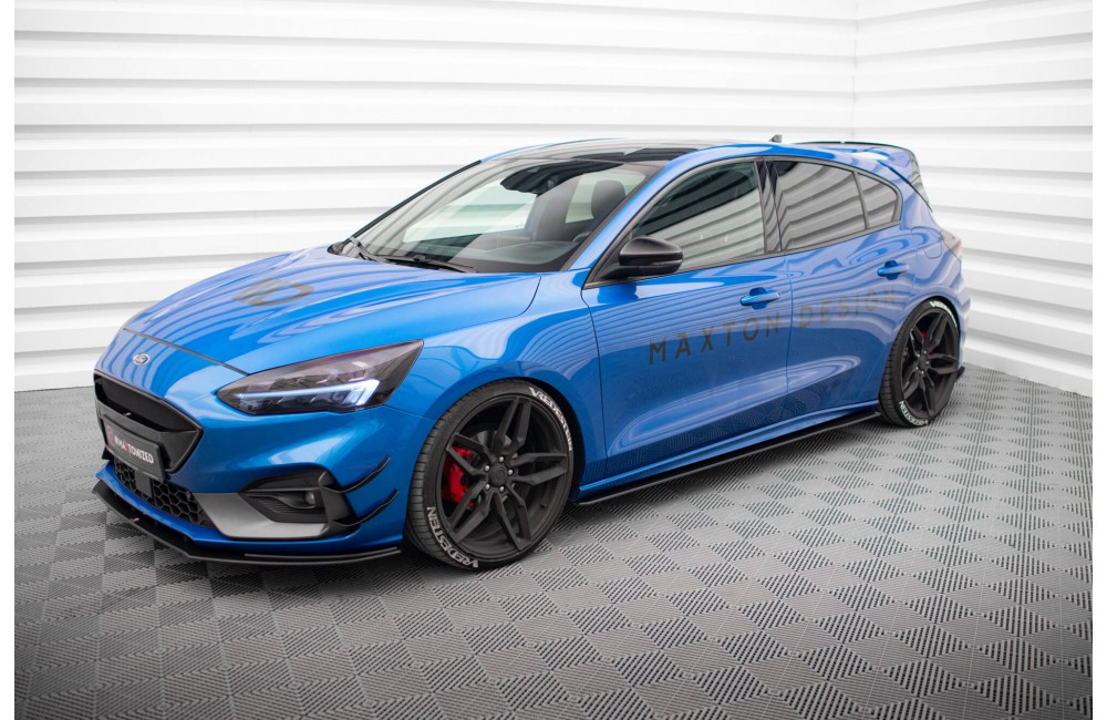Street Pro Side Skirts Diffusers Ford Focus ST / ST-Line Mk4 - Black