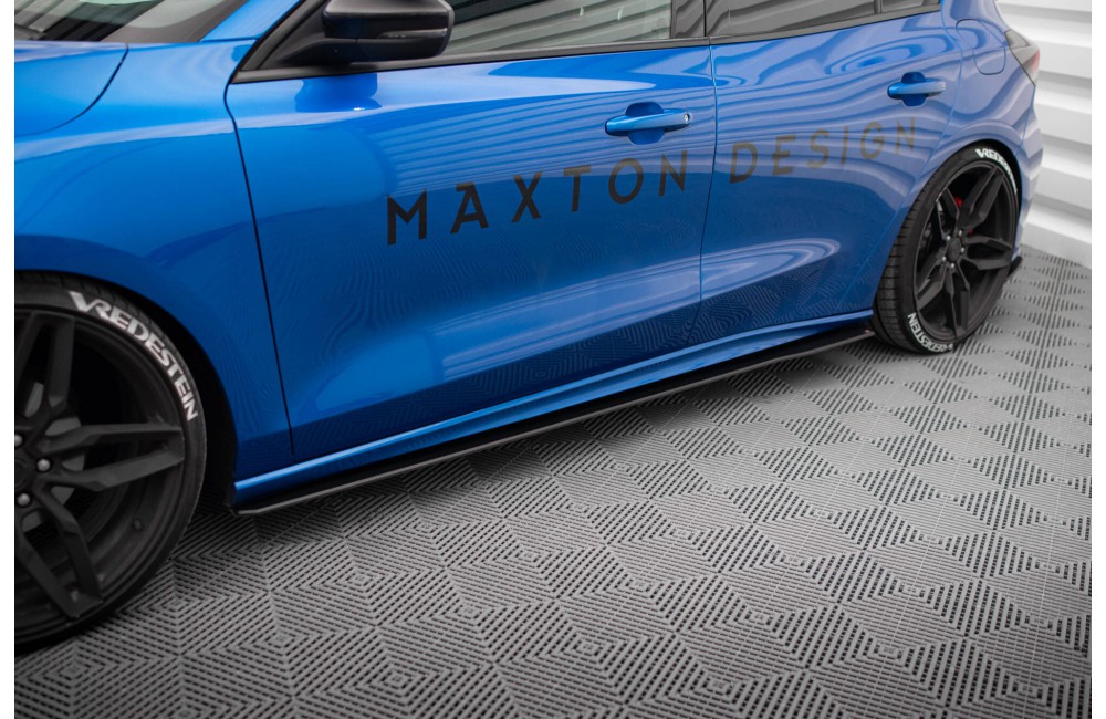 Street Pro Side Skirts Diffusers Ford Focus ST / ST-Line Mk4 - Black