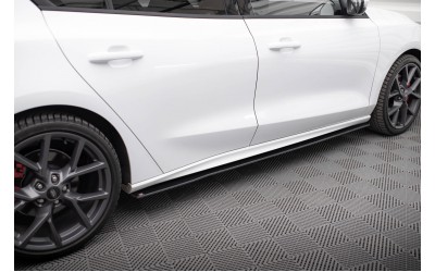 Street Pro Side Skirts Diffusers Ford Focus ST / ST-Line Mk4 - Black