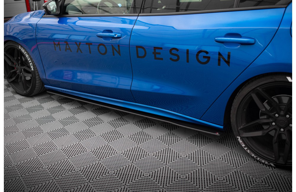Street Pro Side Skirts Diffusers Ford Focus ST / ST-Line Mk4 - Black