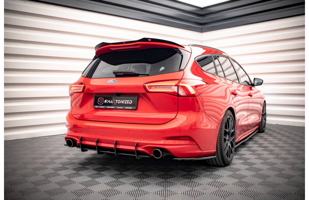Street Pro Rear Diffuser Ford Focus Estate ST Mk4 - Black
