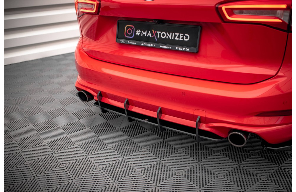 Street Pro Rear Diffuser Ford Focus Estate ST Mk4 - Black