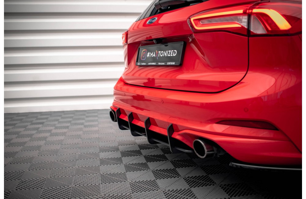 Street Pro Rear Diffuser Ford Focus Estate ST Mk4 - Black